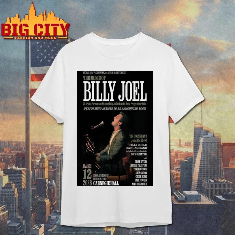 Billy Joel Fall Tour 2026 New York Poster shirt