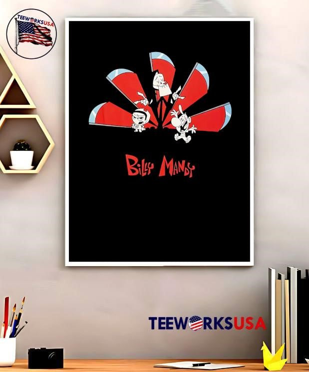 Billy Mandy Grim Reaper Scythes Cartoon Characters shirt