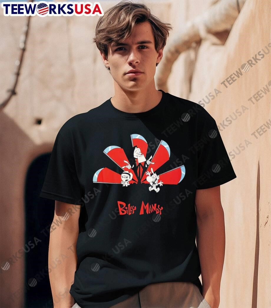 Billy Mandy Grim Reaper Scythes Cartoon Characters shirt