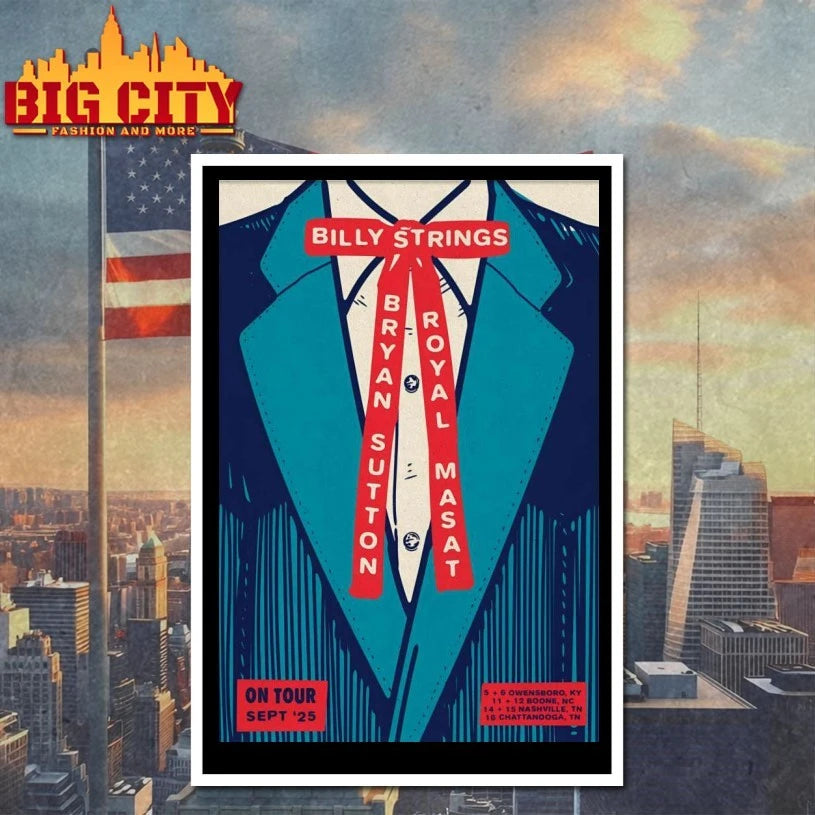 Billy Strings And Bryan Sutton With Royal Masat On Tour September 2025 Poster shirt