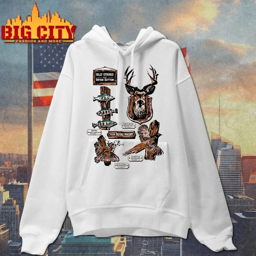 Billy Strings And Bryan Sutton With Royal Masat Taxidermy September 2025 Tour Shirt