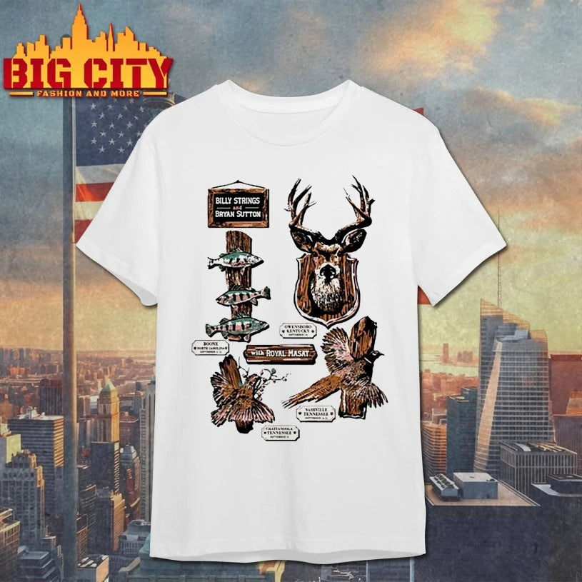 Billy Strings And Bryan Sutton With Royal Masat Taxidermy September 2025 Tour Shirt