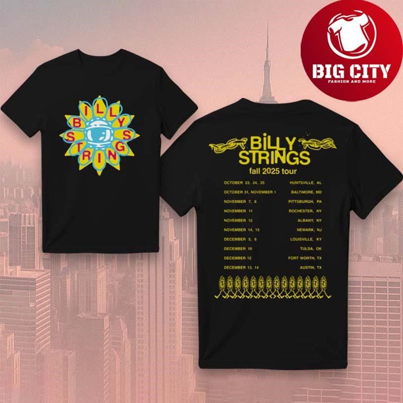 Billy Strings Fall Tour Seeing Flower 2025 New Two Sided Shirt