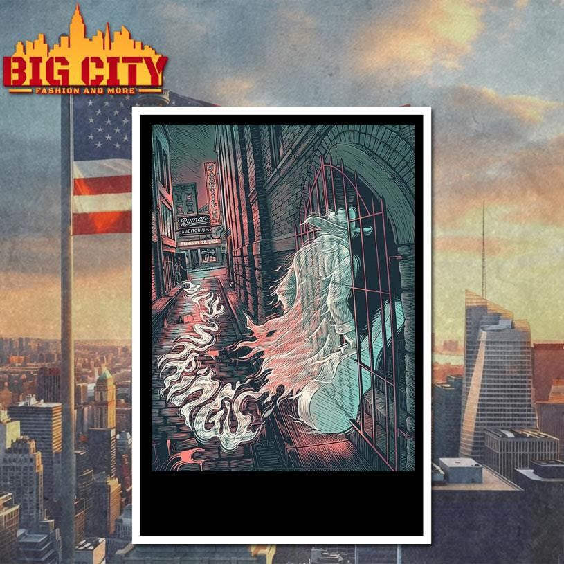Billy Strings Nashville Tennessee 2026 Ryman Auditorium Gig Poster On February 22 2026 The Man With Guitar Ghost Art Decor Poster Shirt
