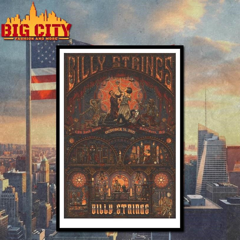 Billy Strings October 31 2025 Baltimore MD Poster Shirt