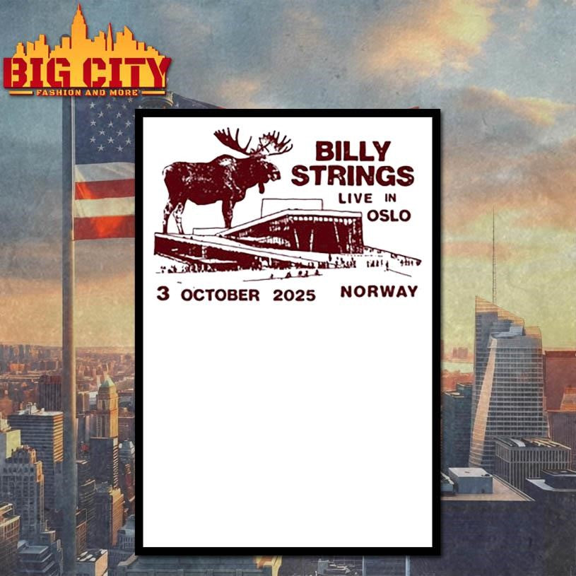 Billy Strings Oslo Norway Oct 3 2025 Event Shirt