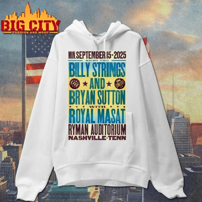 Billy Strings Sep 14 15 16 2025 Live Ryman Auditorium in Nashville Poster shirt