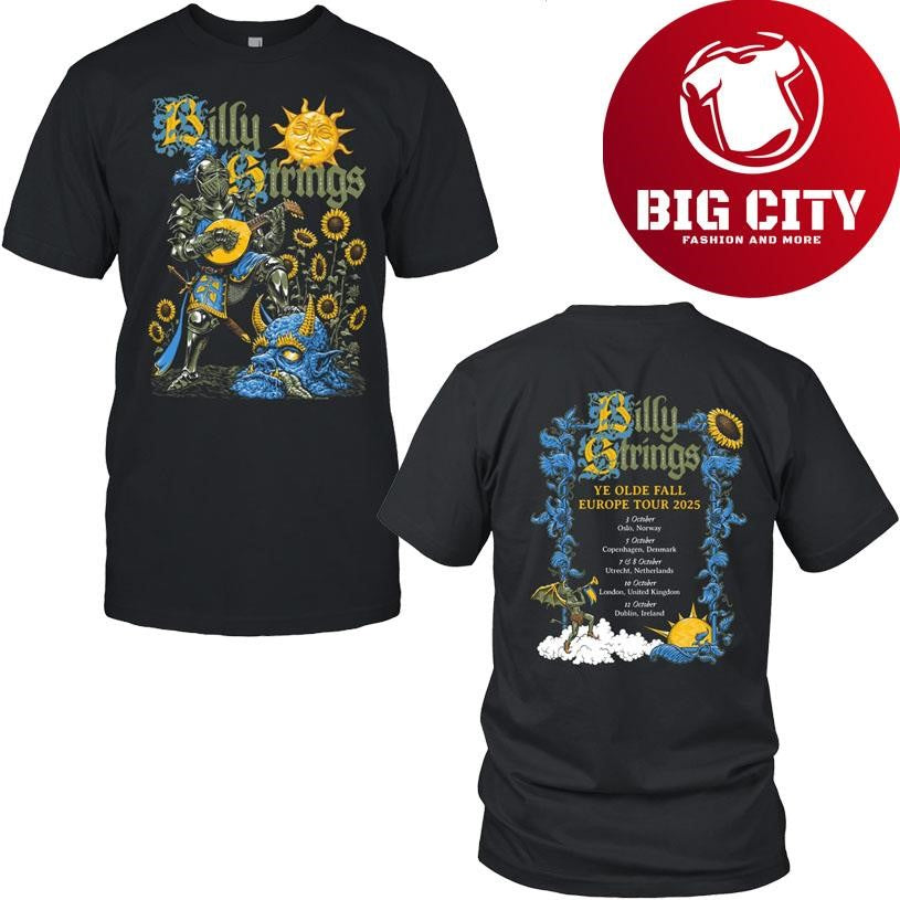 Billy Strings Ye Olde Fall EU Tour 2025 Shirt