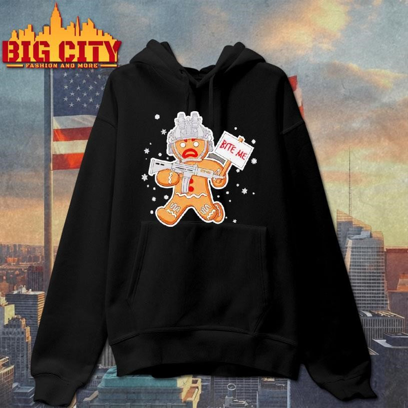 Bite Me Hostile Gingerbread Shirt
