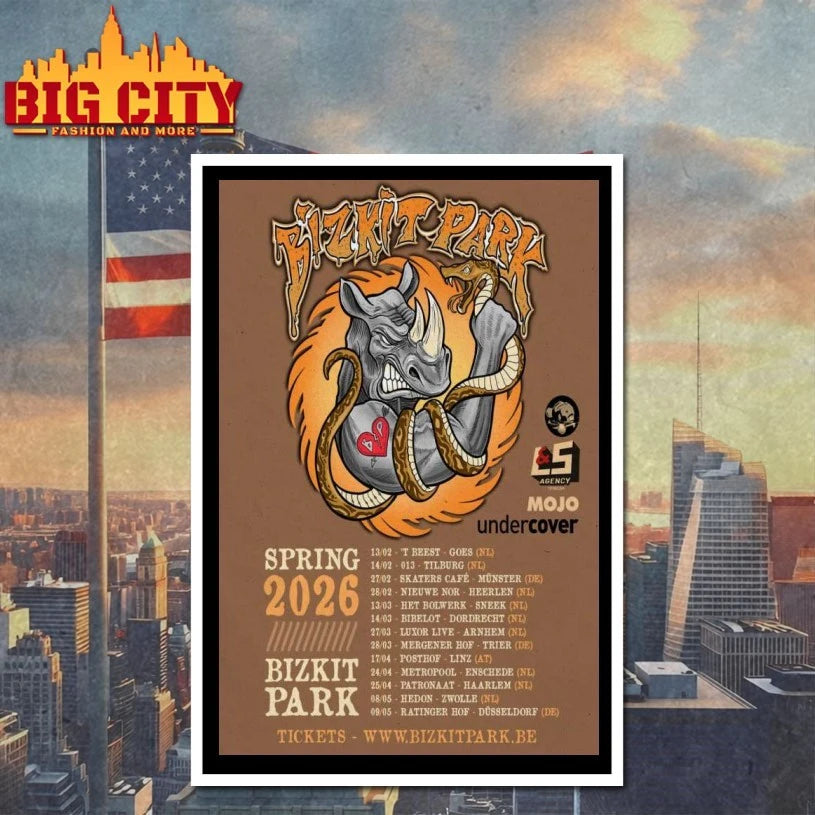 Bizkit Park 2026 Spring Tour Poster shirt