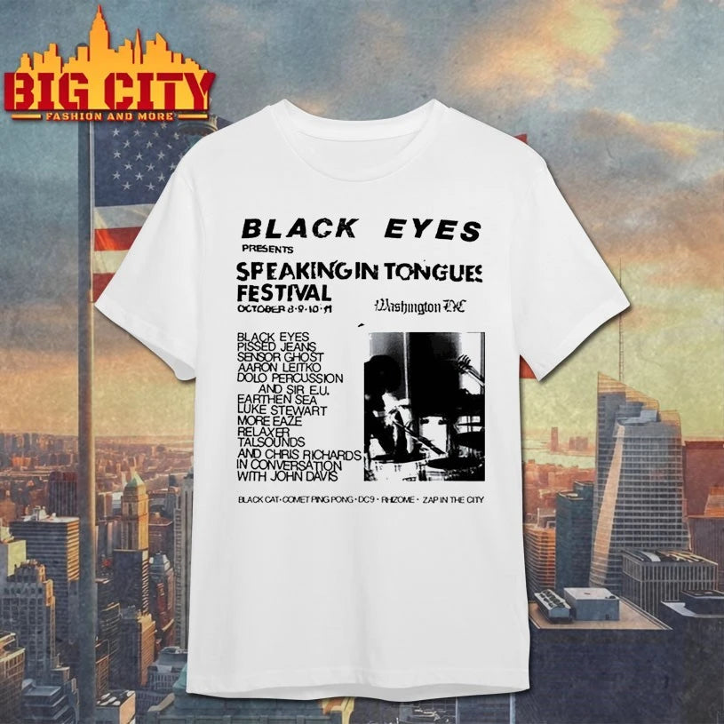 Black Eyes Dischord Speaking In Tongues Festival 2025 Shirt