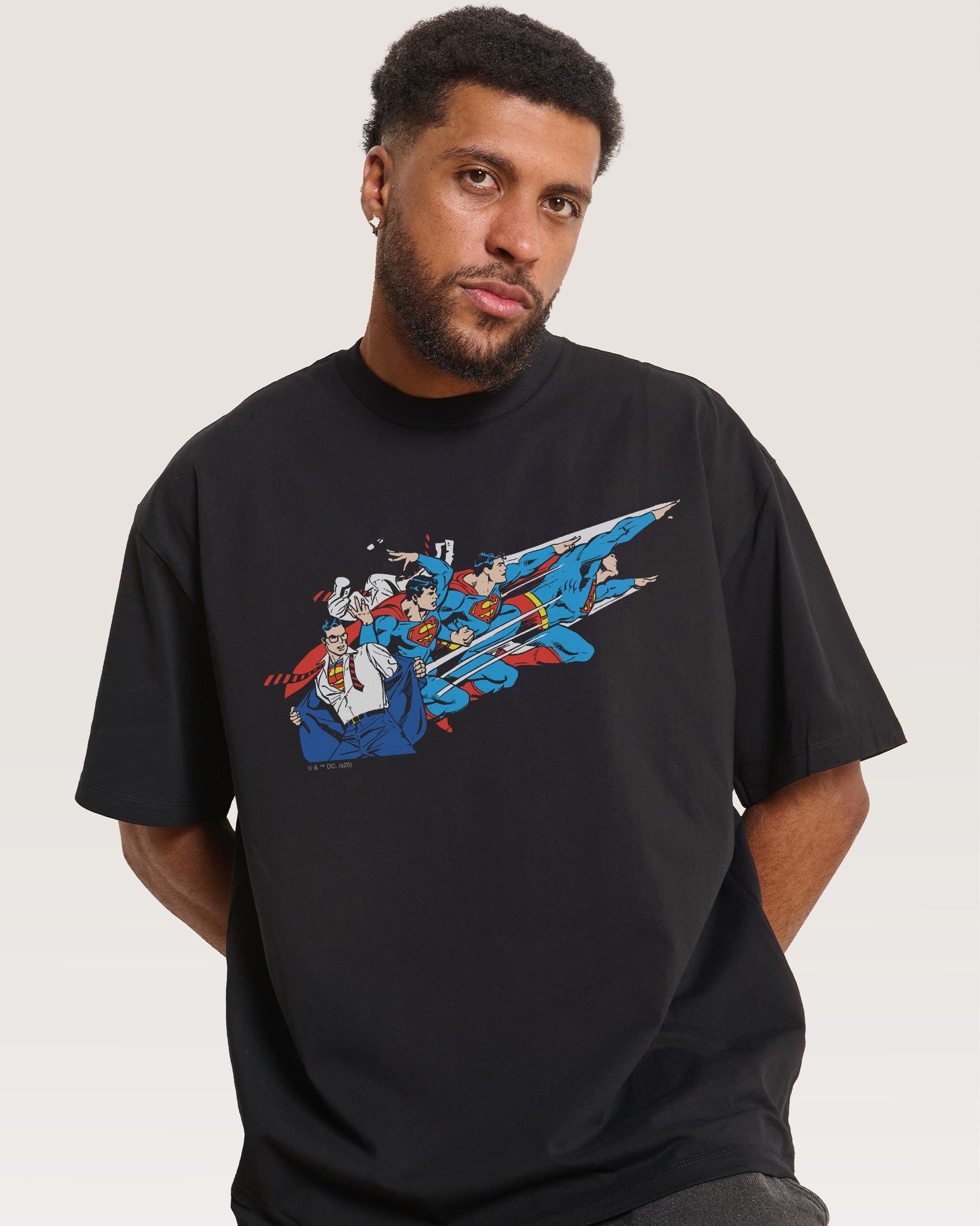 Superman Flying Oversized Tee