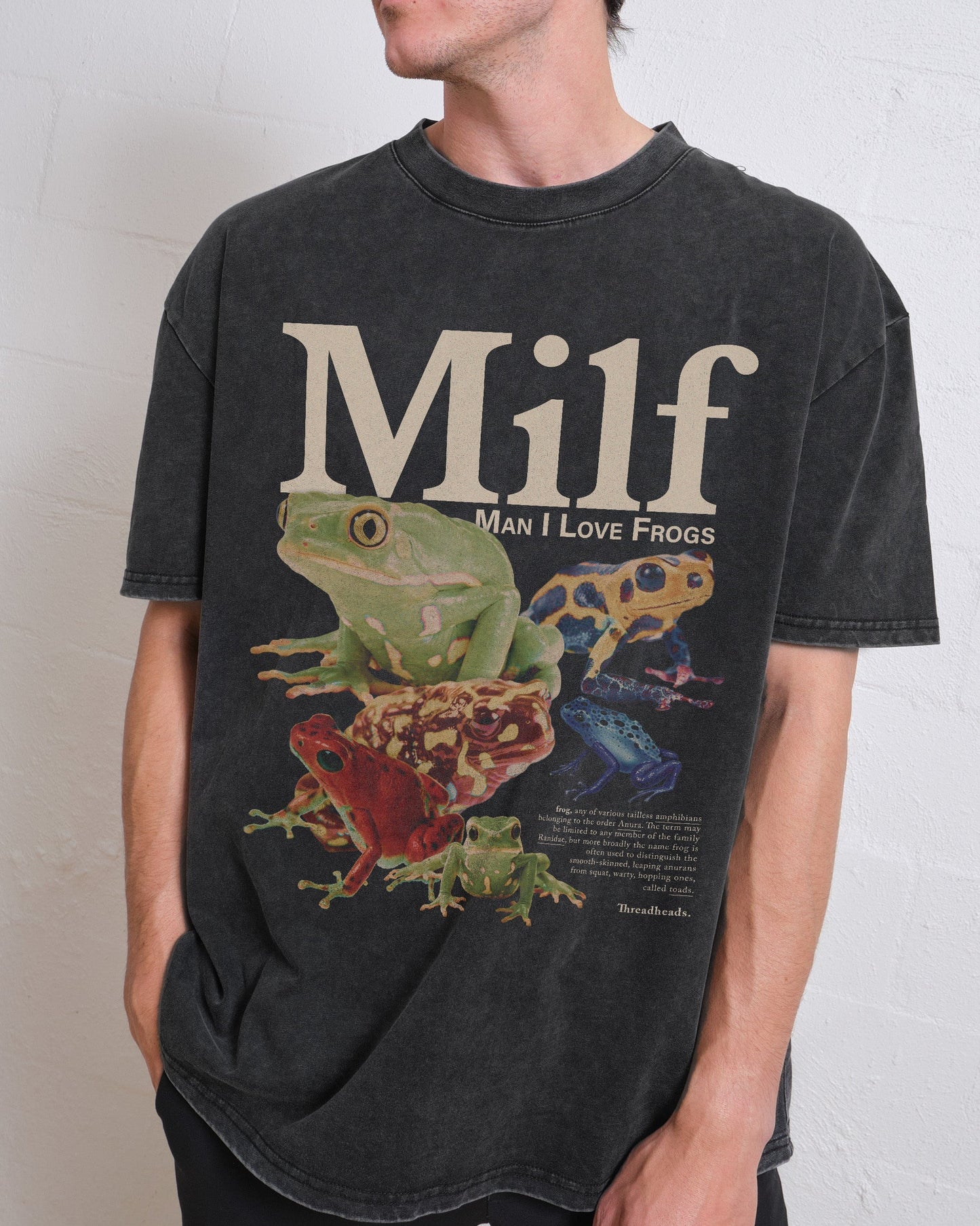 Man I Love Frogs Oversized Tee
