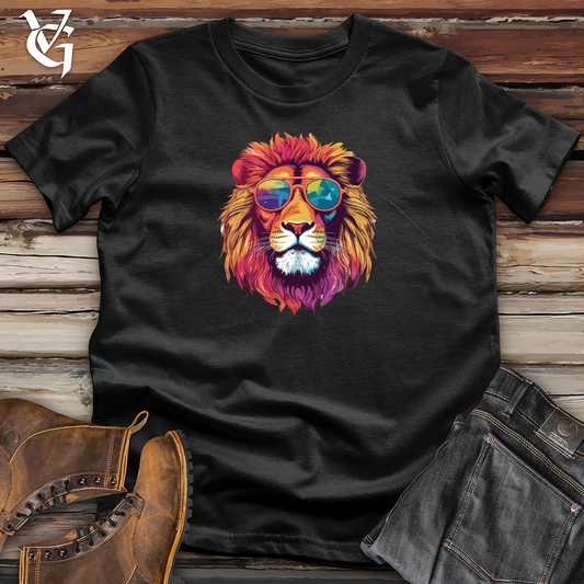 Retro Cosmic Shades Lion Softstyle Tee