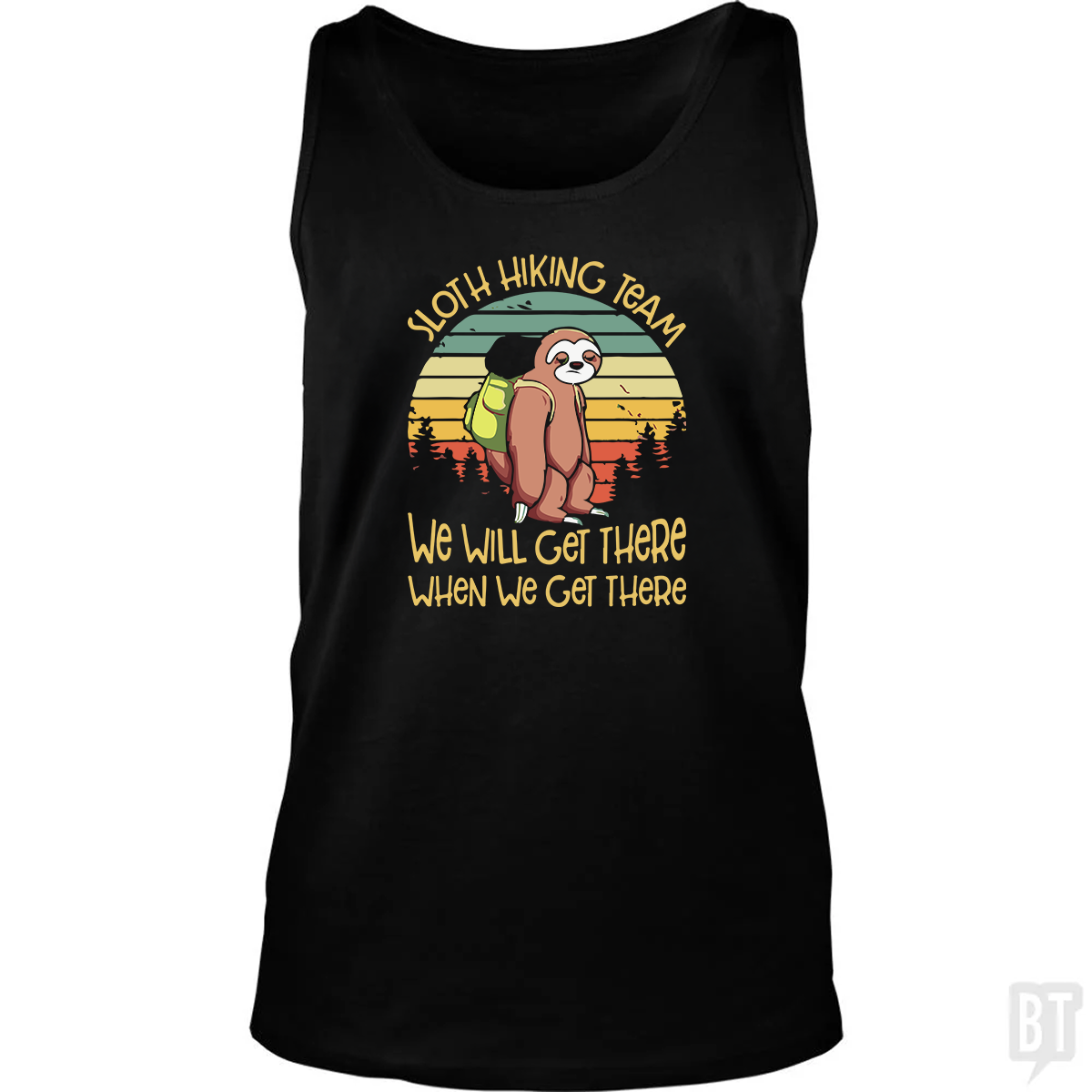 Funny Sloth Hiking Team #2 Tank Top