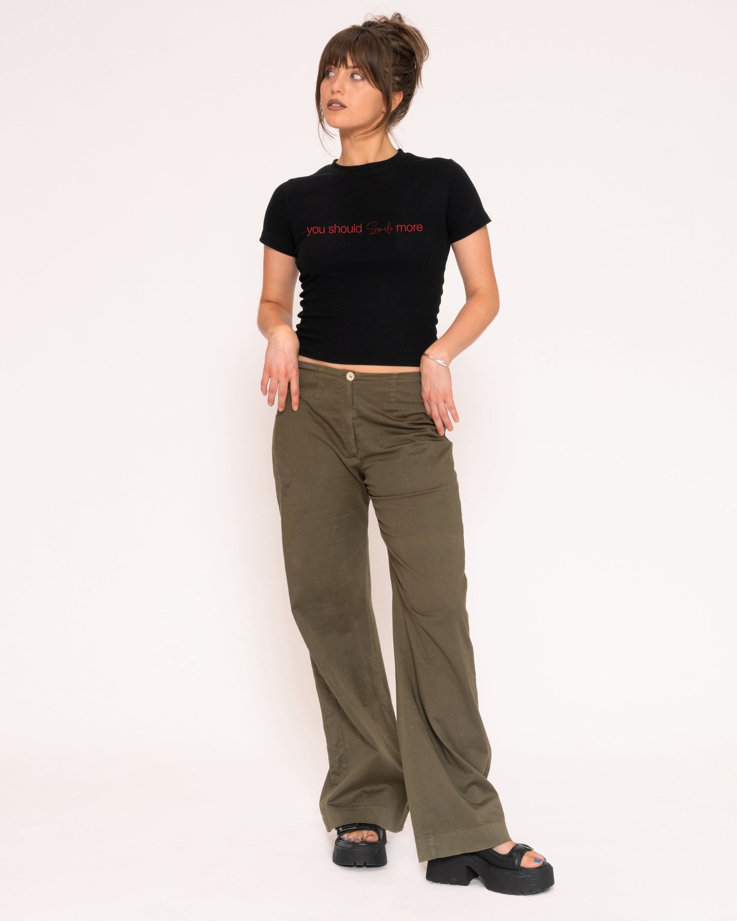 You Should Smile More Longline Baby Tee