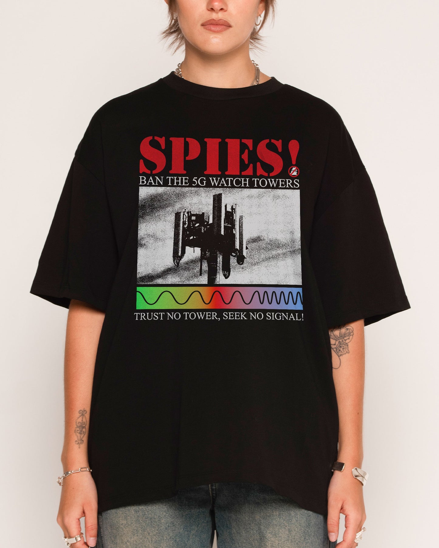 Seek No Signal Oversized Tee