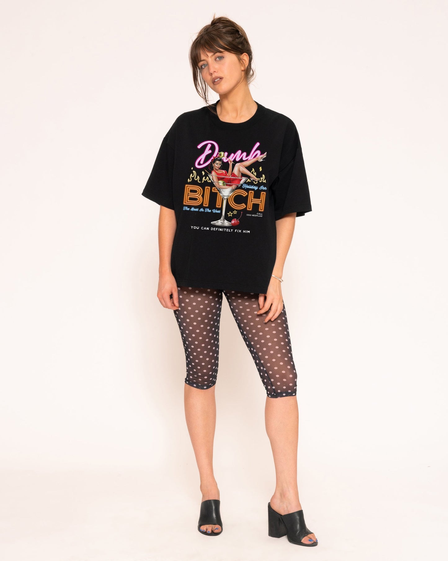 Dumb Bitch Hotel Boxy Crop Tee