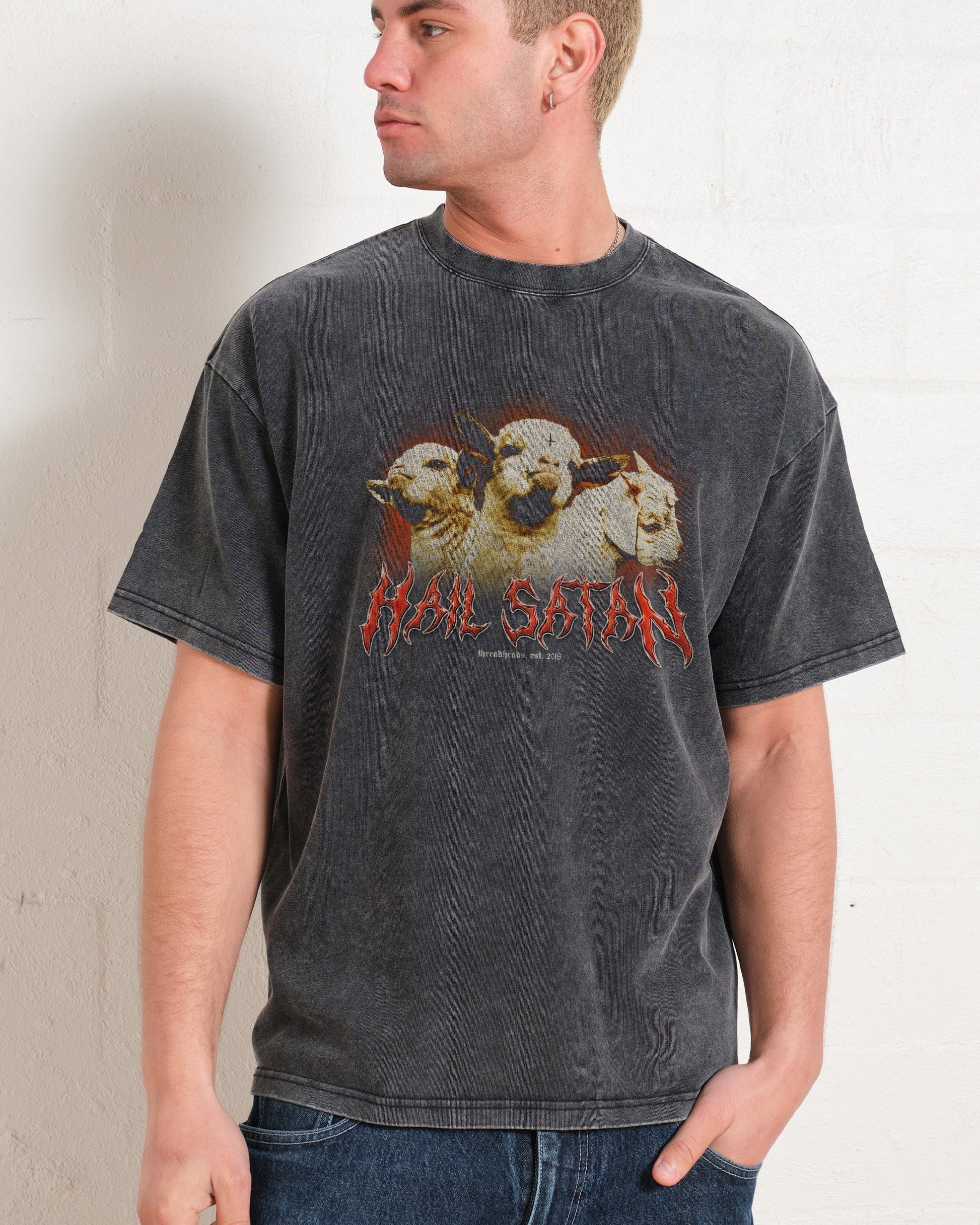 Hail Satan Oversized Tee