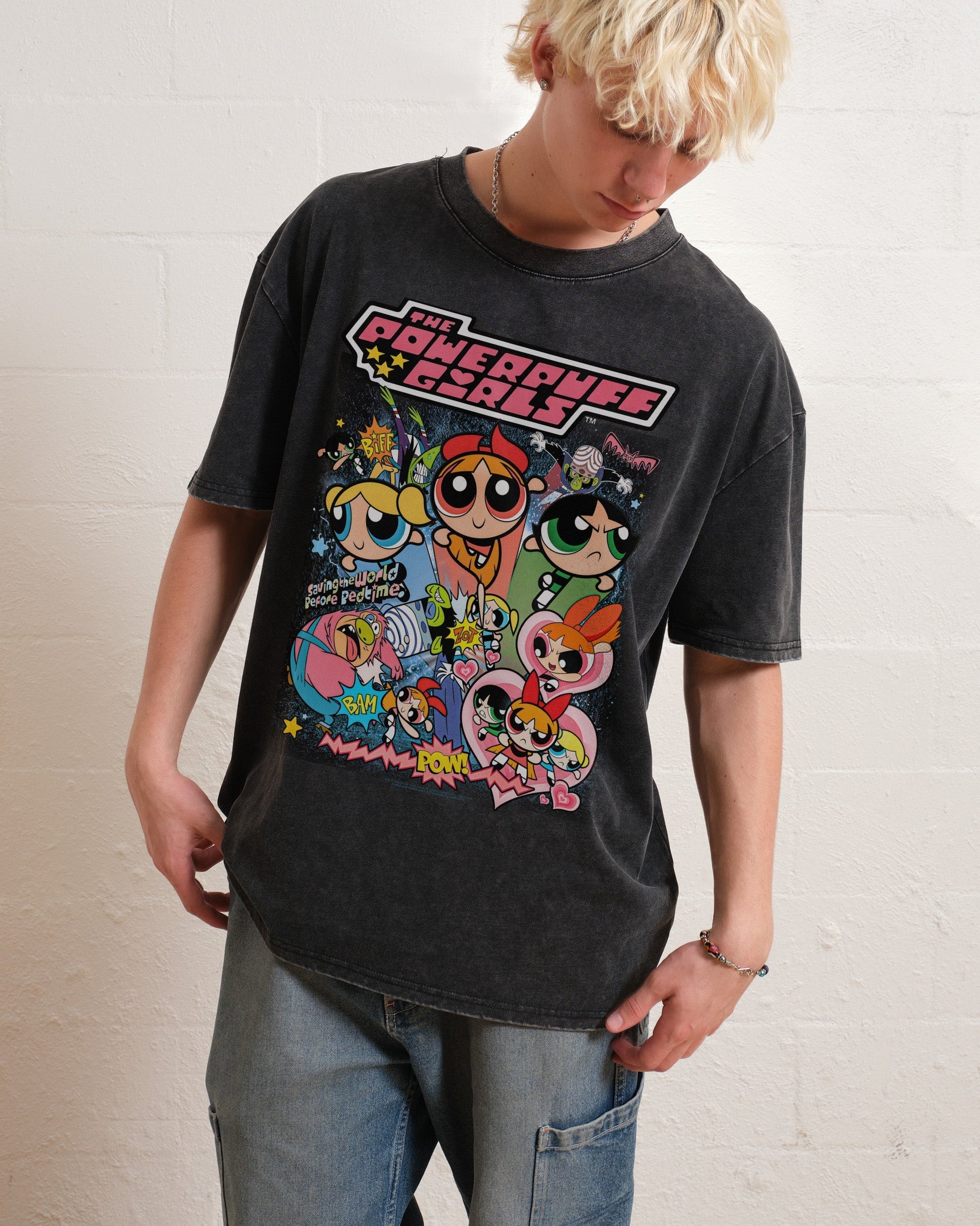 Powerpuff Girls Vintage Oversized Tee