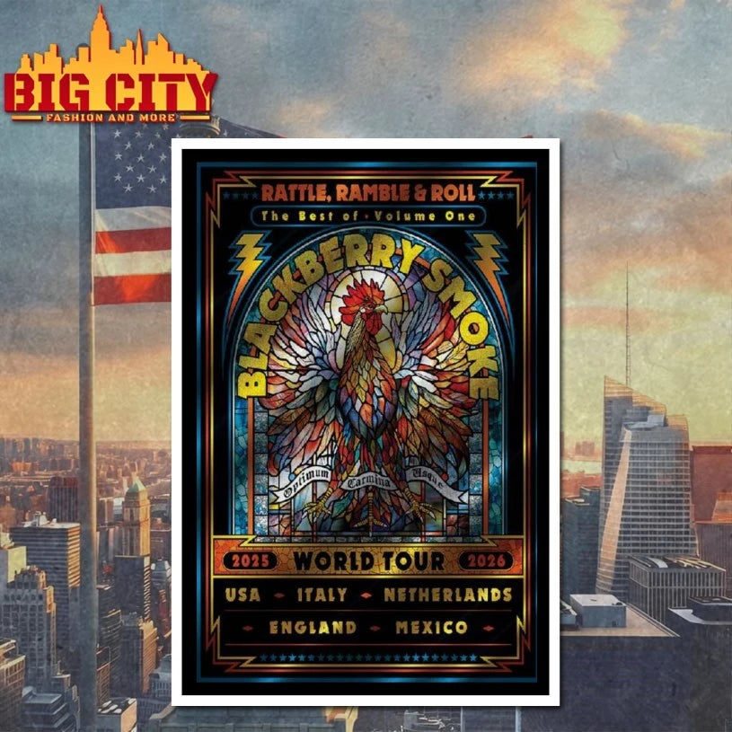 Blackberry Smoke 2025 2026 World Tour Poster Shirts