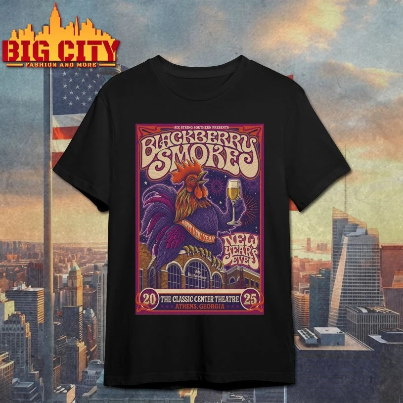 Blackberry Smoke In Athens, GA On Dec 31 2025 Poster shirts