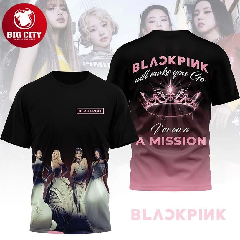Blackpink Born Pink On A Mission Two Sided Shirt