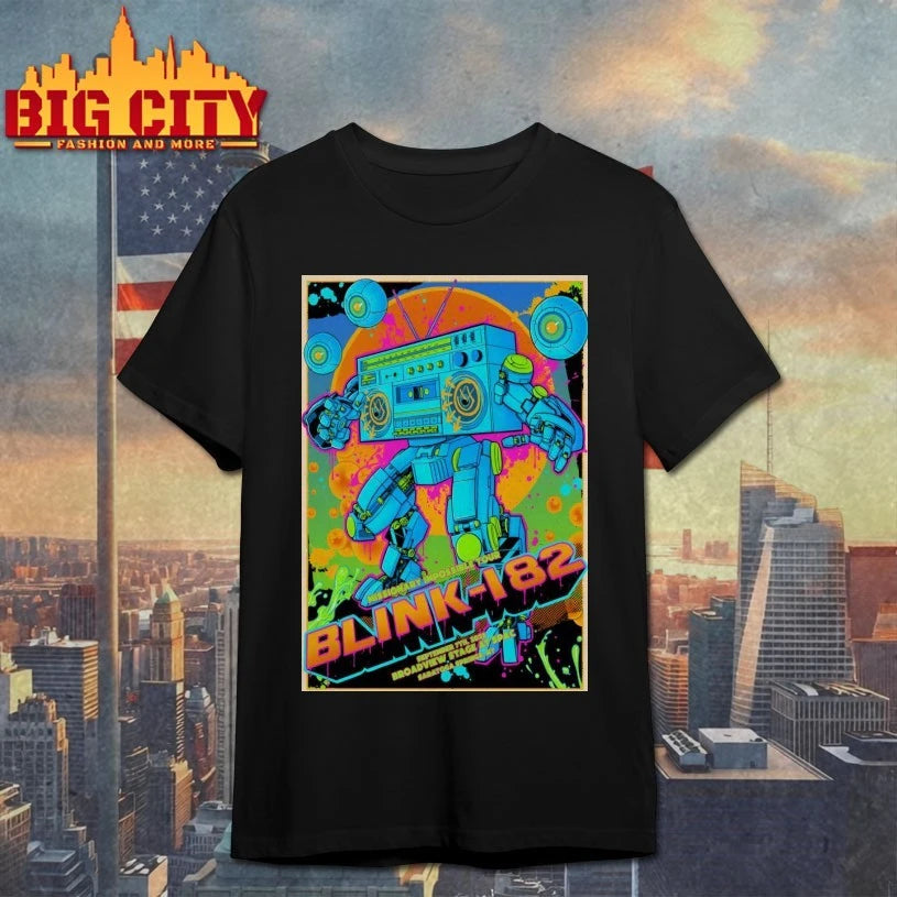 Blink 182 Broadview Stage at SPAC On September 7 2025 Poster Shirt