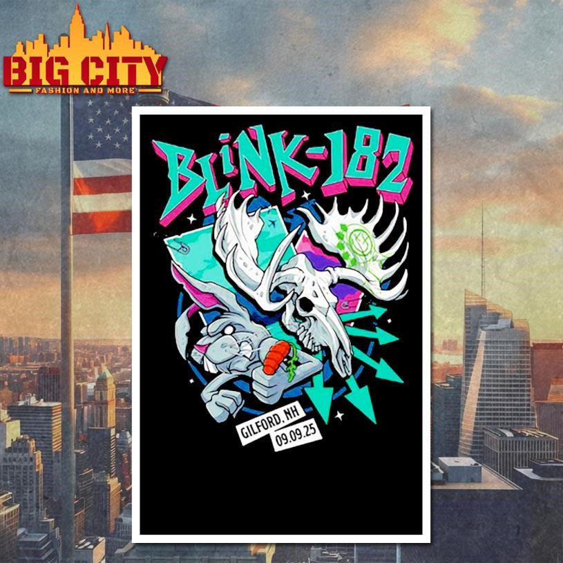 Blink 182 Gilford Tour On Sep 9 2025 shirt
