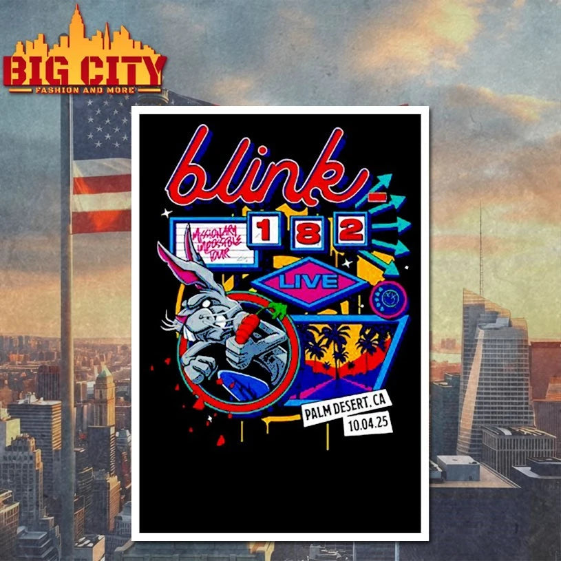 Blink 182 Live At Palm Desert Ca Sep 4 2025 Event shirt