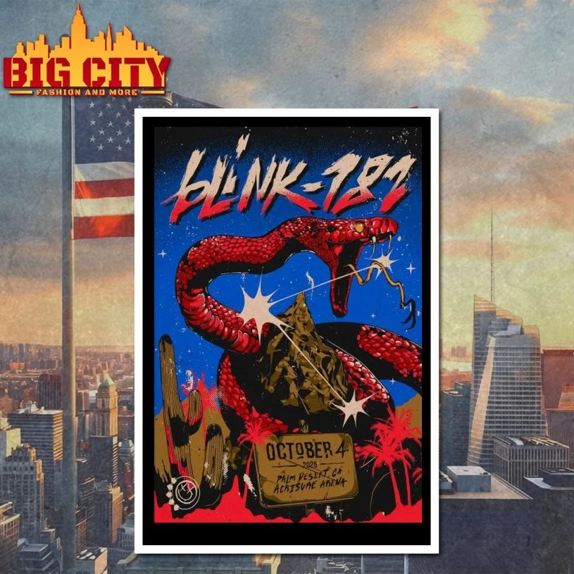 Blink 182 Palm Desert Tour On Oct 4 2025 Poster shirt
