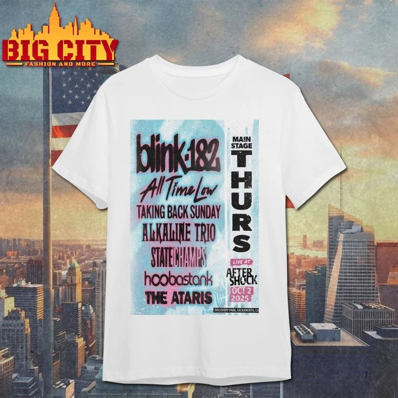 Blink 182 Sacramento, CA Oct 2 2025 Poster shirt