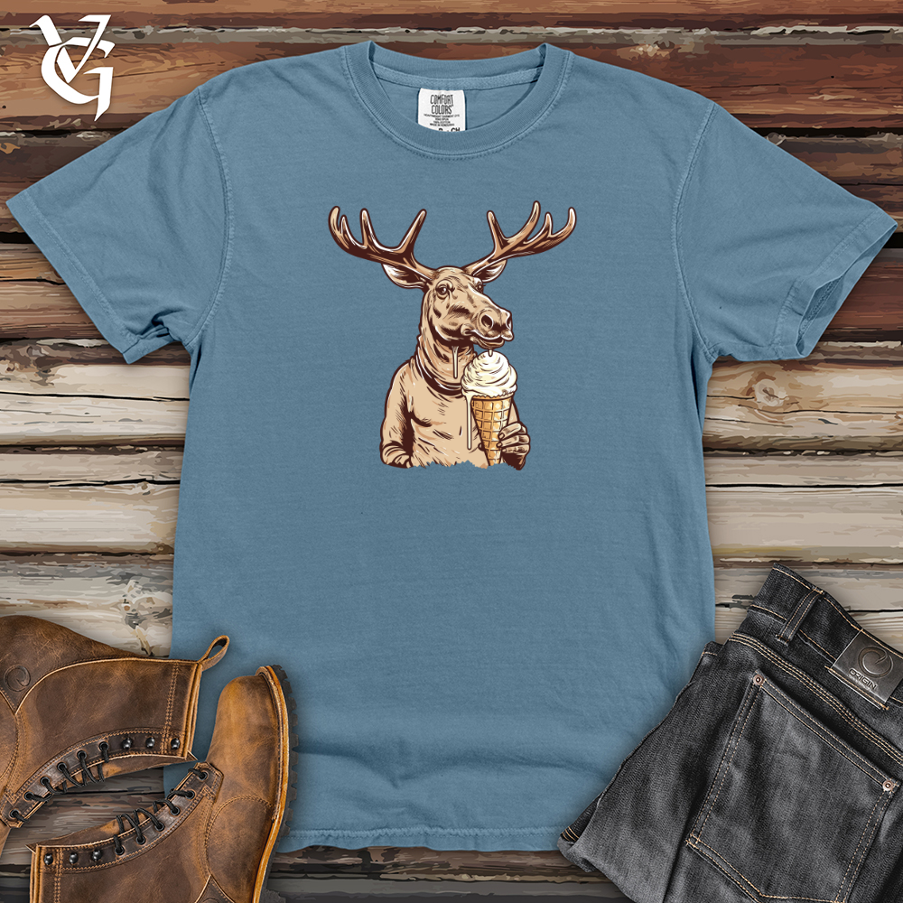 Antlered Ice Cream Balancer Heavy Cotton Comfort Colors Tee