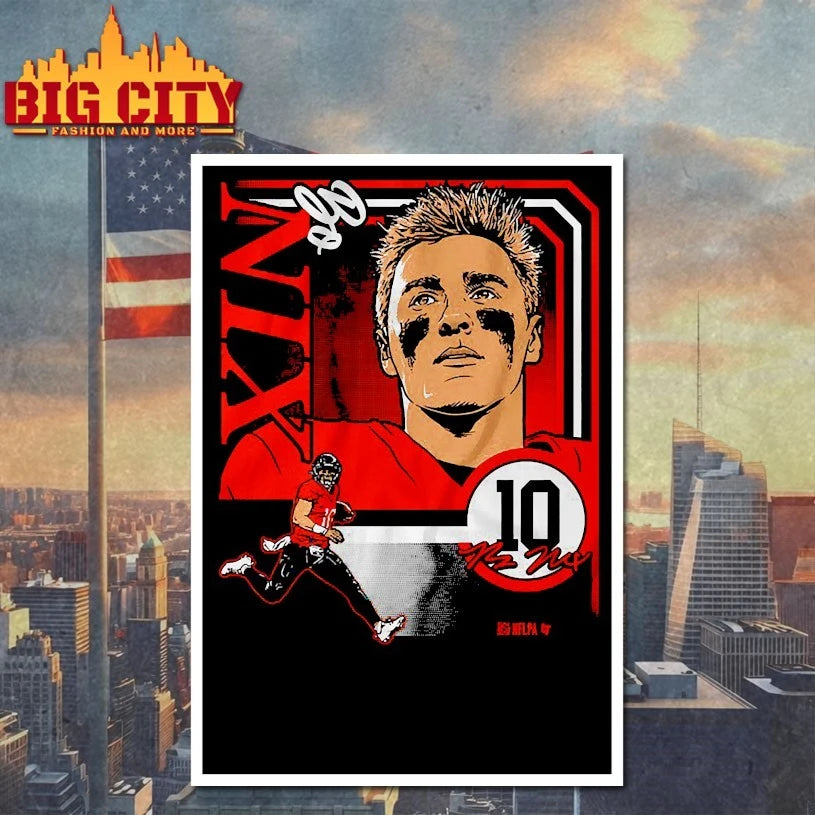 Bo Nix Collage Frame signature Shirt