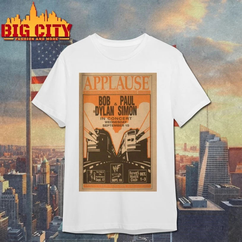 Bob Dylan &amp; Paul Simon In Concert Wednesday Sept 15 2025 Applause Poster shirt