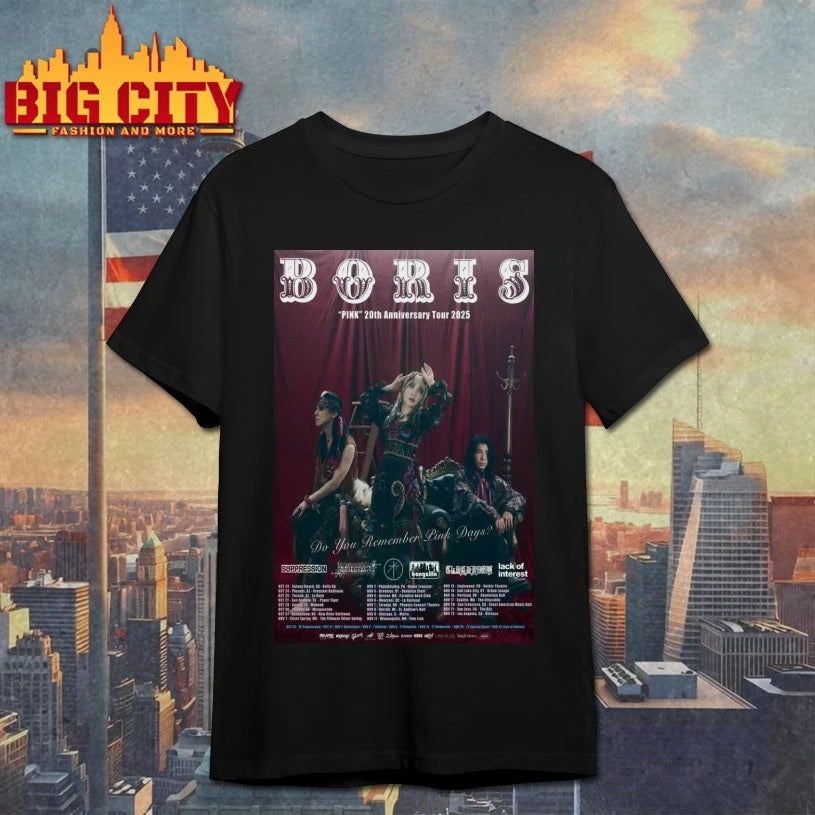 Boris Tour 2025 New Poster shirts
