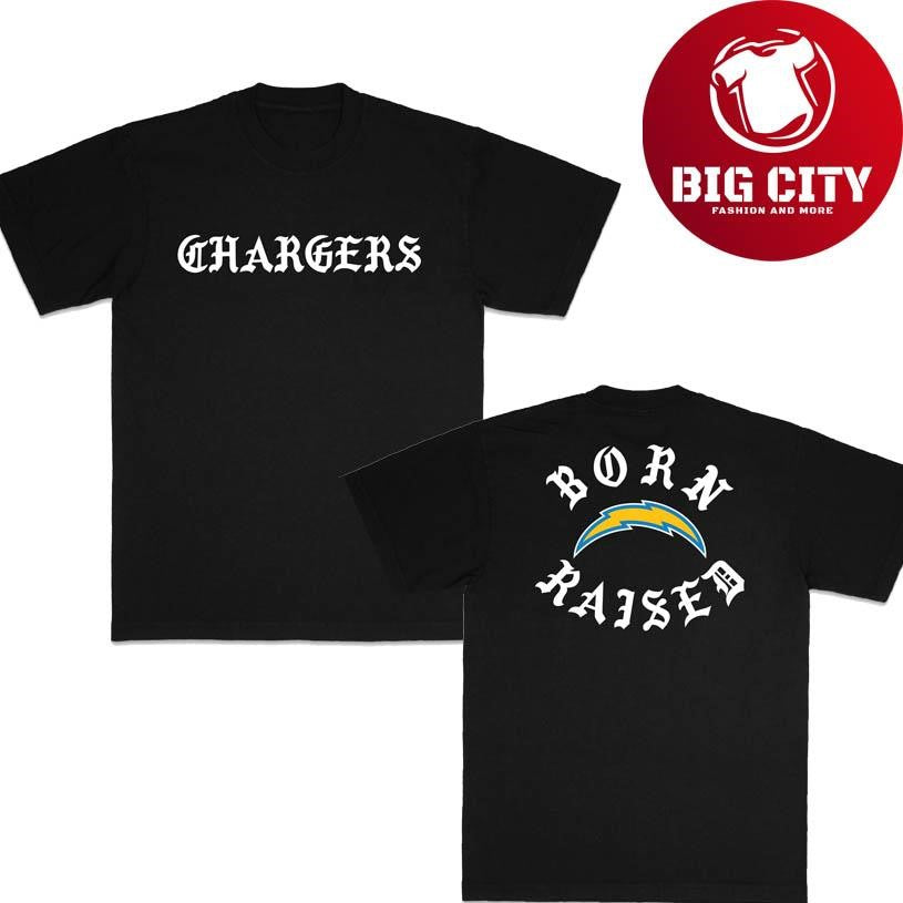 Born X Raised Chargers Fine Line Two Sided Shirt