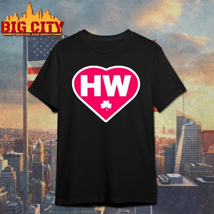 Boston Celtics Hw Lucky Clover In Heart Shirt
