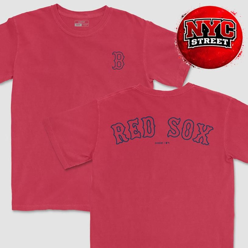 Boston Red Sox  MLB Outline Two Sided Shirt