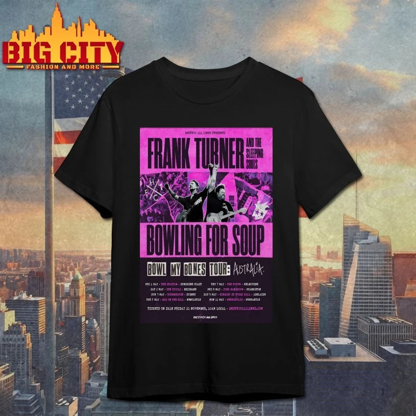Bowling For Soup Bowl My Bones Tour Australia 2026 Poster shirt