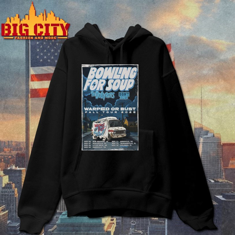 Bowling For Soup Warped Or Bust Fall Tour 2025 Poster Shirt