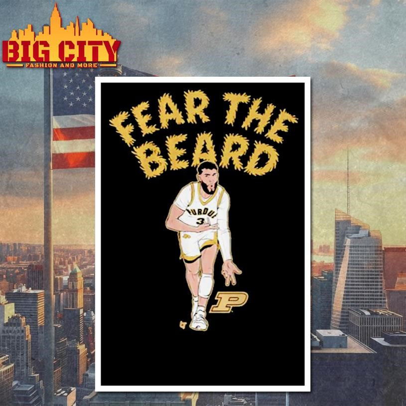 Braden Smith Fear The Beard Purdue Boilermakers Shirt