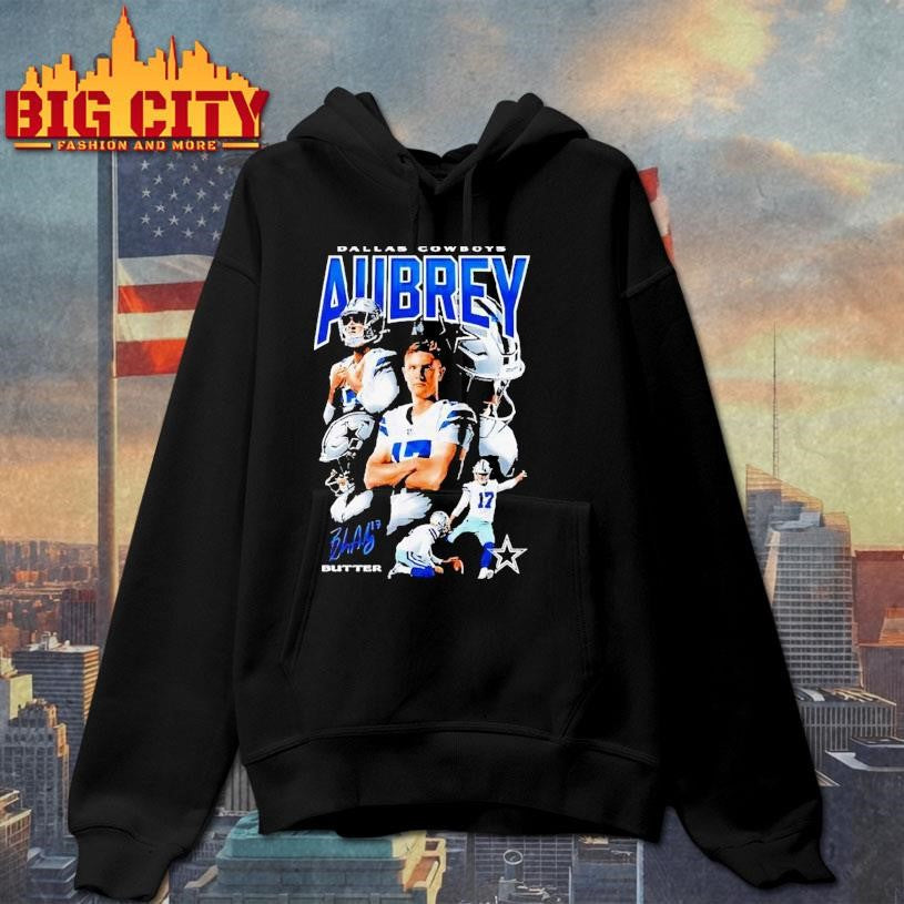 Brandon Aubrey Butter Dallas Cowboys Collage Shirt