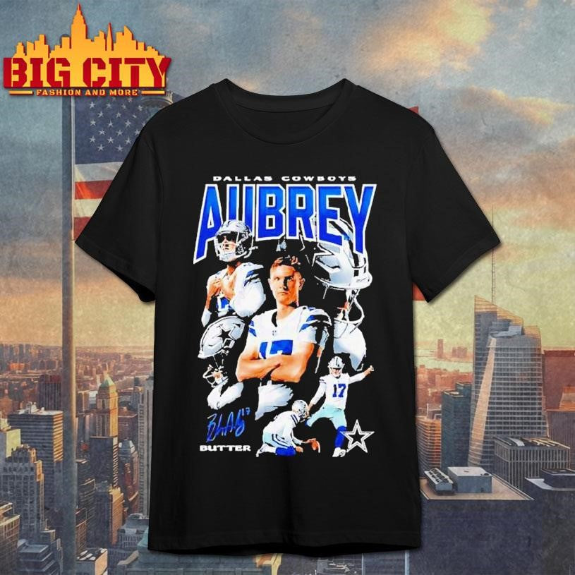 Brandon Aubrey Butter Dallas Cowboys Collage Shirt