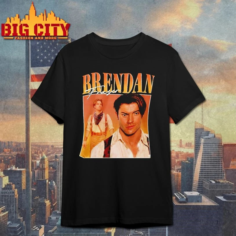 Brendan Fraser Actor Retro 90S Poster shirt