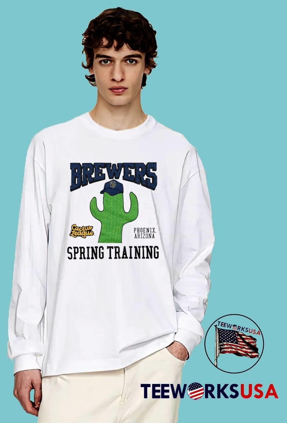 Brewers Phoenix Arizona Spring Training Cactus Hat shirt