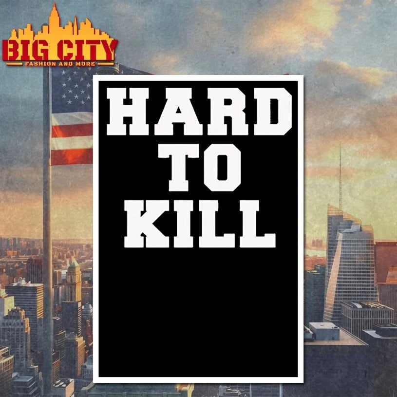 Brian Bosworth hard to kill text shirt