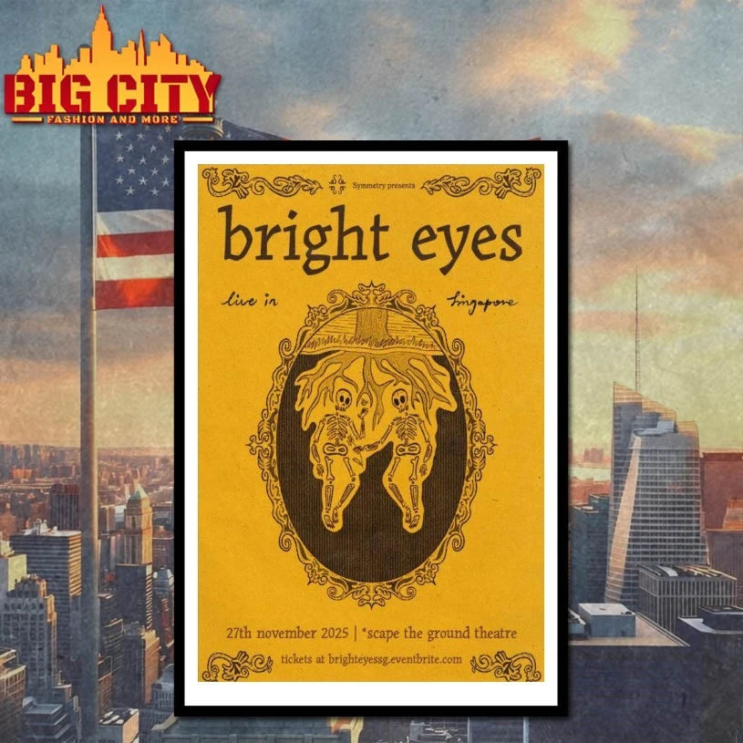 Bright Eyes November 27th 2025 Bright Eyes Asia Tour Capitol Theatre Singapore Poster shirt