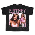 " Britney Spears " T-Shirt Print Short Sleeve T-Shirt Fit Top Womenswear Collar Underwear Women Lady Tshirt Comfort Streetwear