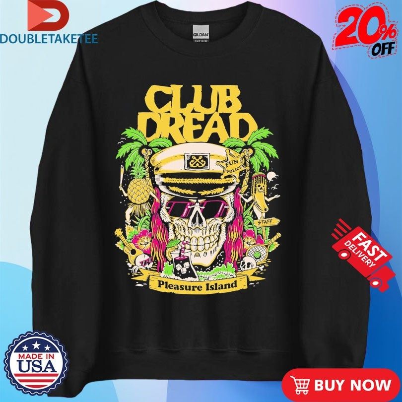 Broken Lizard Pleasure Island Creeporama Club Dread Fun Police SKull T-shirts